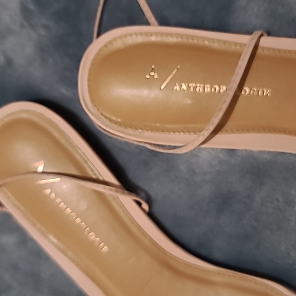 Anthropologie ankle tie sandals size 40 (9) - Picture 4 of 4